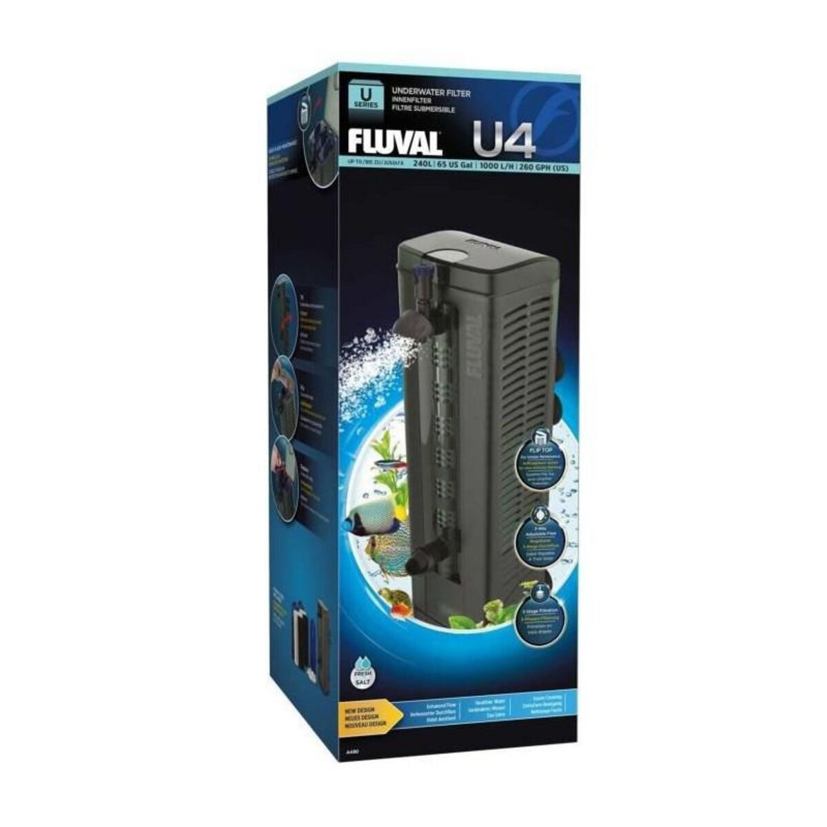 Fluval FLUVAL Filtre submersible U4 - Pour aquarium