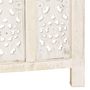 Voir la diapositive 5 : VIDAXL Cloison de separation 5 panneaux Blanc 200x165 cm Bois manguier