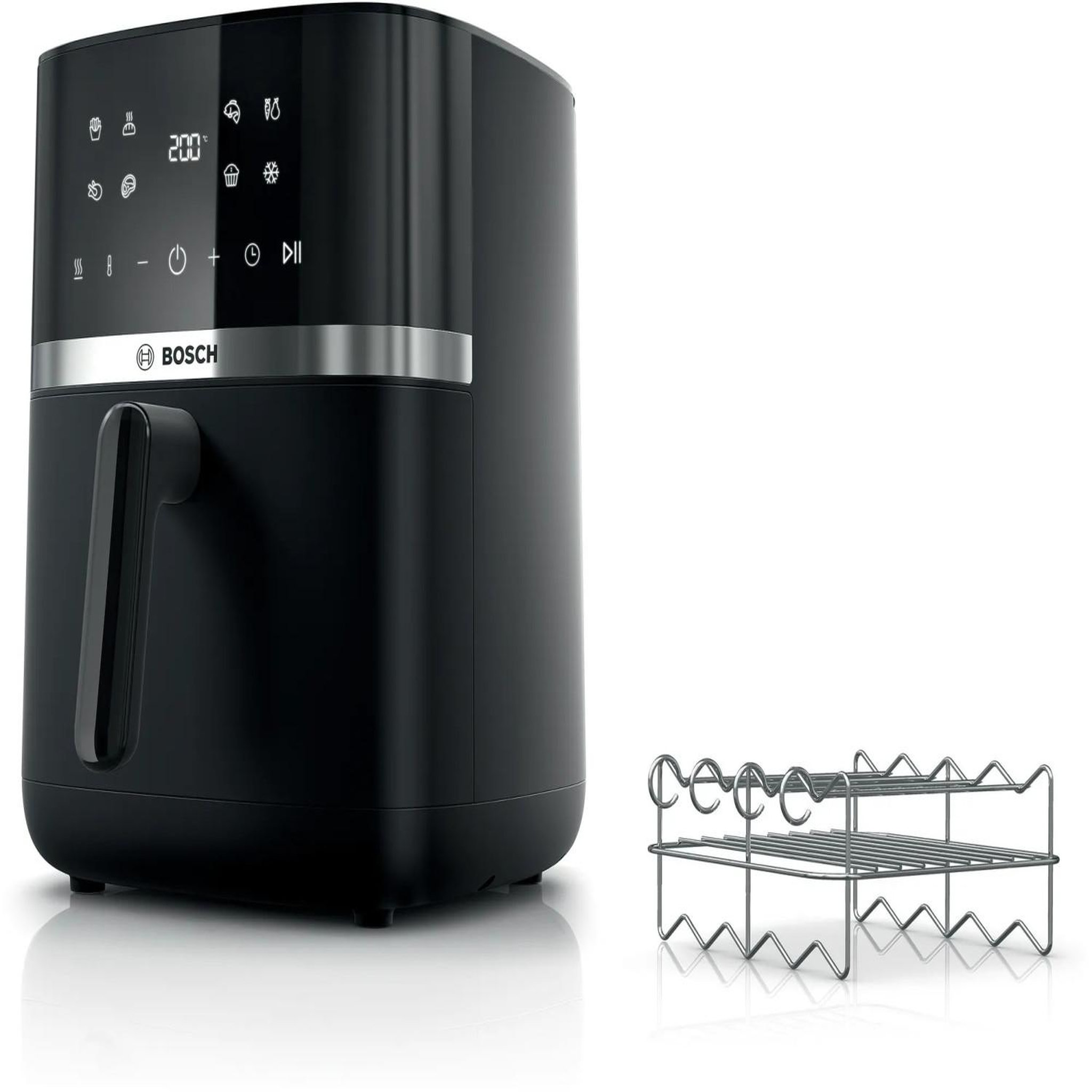 BOSCH Bosch serie 4 maf462b1 friteuse unique 6,1 l autonome 2050 w friteuse d'air chaud noir
