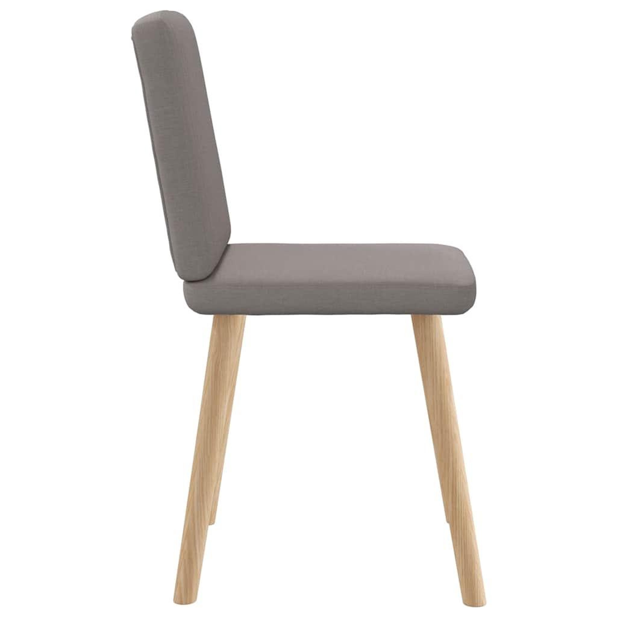 Voir la diapositive 5 : VIDAXL Chaises a manger lot de 2 taupe tissu