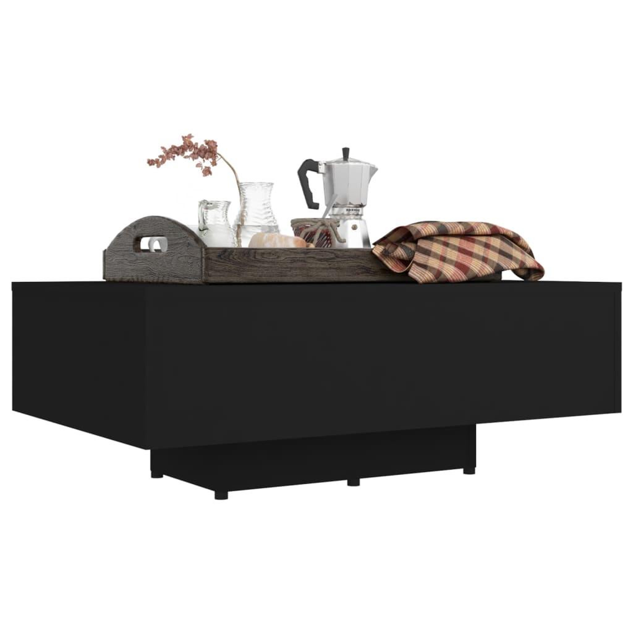 Voir la diapositive 5 : VIDAXL Table basse Noir 85x55x31 cm Bois d'ingenierie