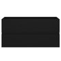 Voir la diapositive 5 : VIDAXL Armoire d'evier Noir 90x38,5x45 cm Bois d'ingenierie