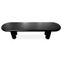 Voir la diapositive 4 : Paris Prix Table Basse Ovale  Emory  160cm Noir