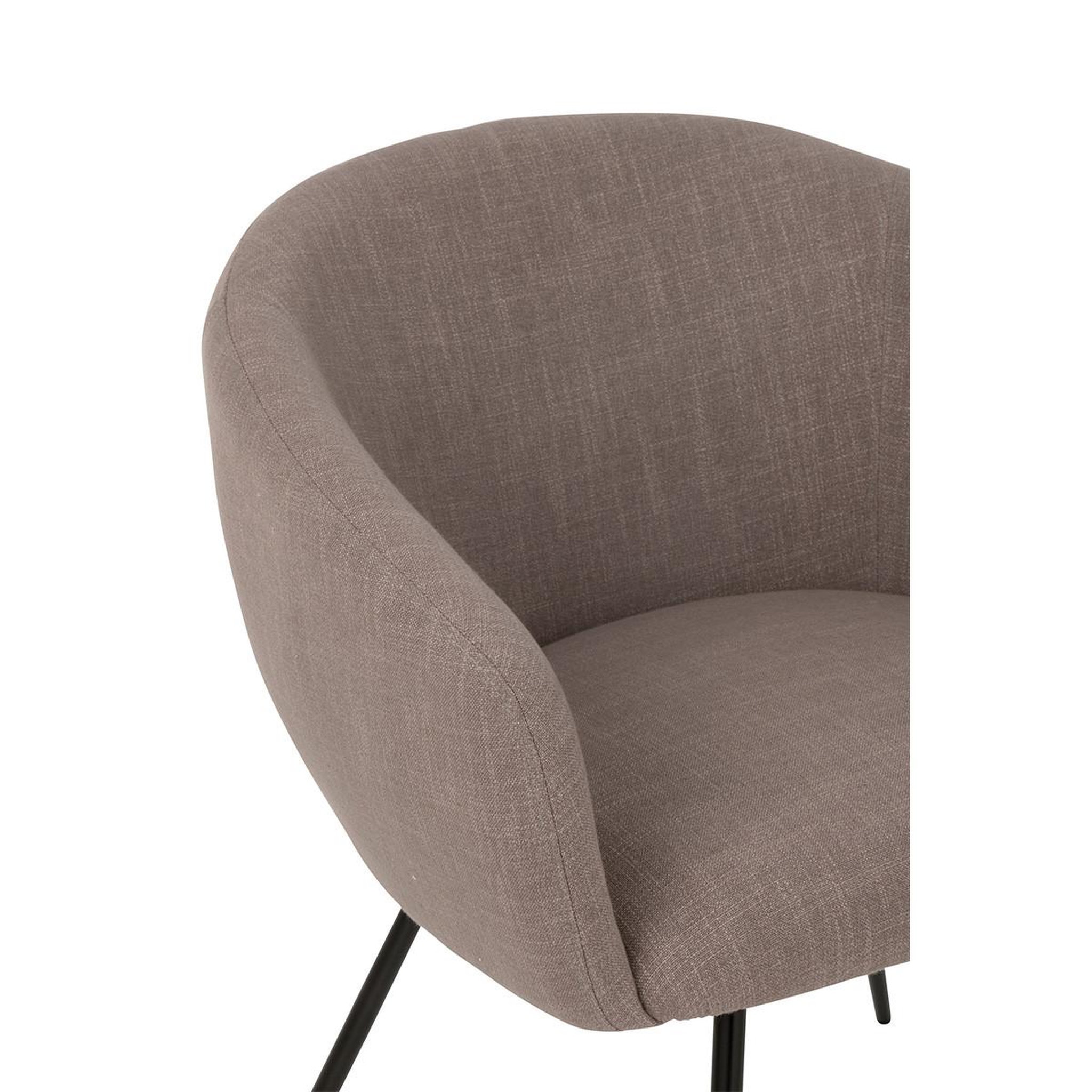 Voir la diapositive 6 : J-LINE Chaise design  wales  75cm taupe