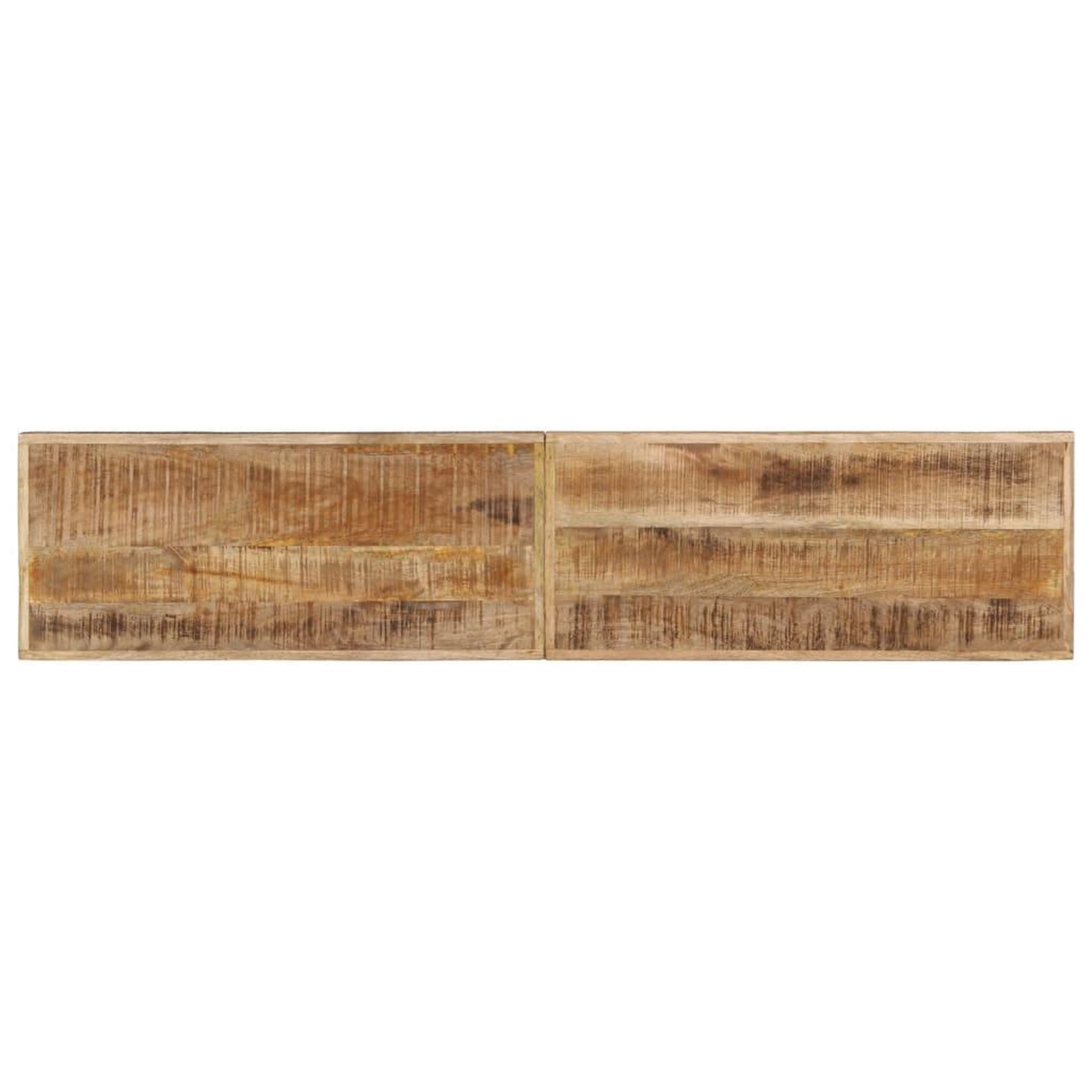 Voir la diapositive 4 : VIDAXL Banc 160 cm bois de manguier brut massif et acier