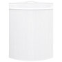 Voir la diapositive 3 : VIDAXL Panier a linge d'angle Bambou Blanc 60 L