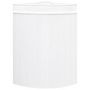 Voir la diapositive 3 : VIDAXL Panier a linge d'angle Bambou Blanc 60 L