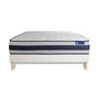 Voir la diapositive 2 : ACTISOM Ensemble matelas Latex et Mémoire de forme ACTILATEX ERGO 160x200 cm Maxi épaisseur 5zones de confort + sommier KIT blanc