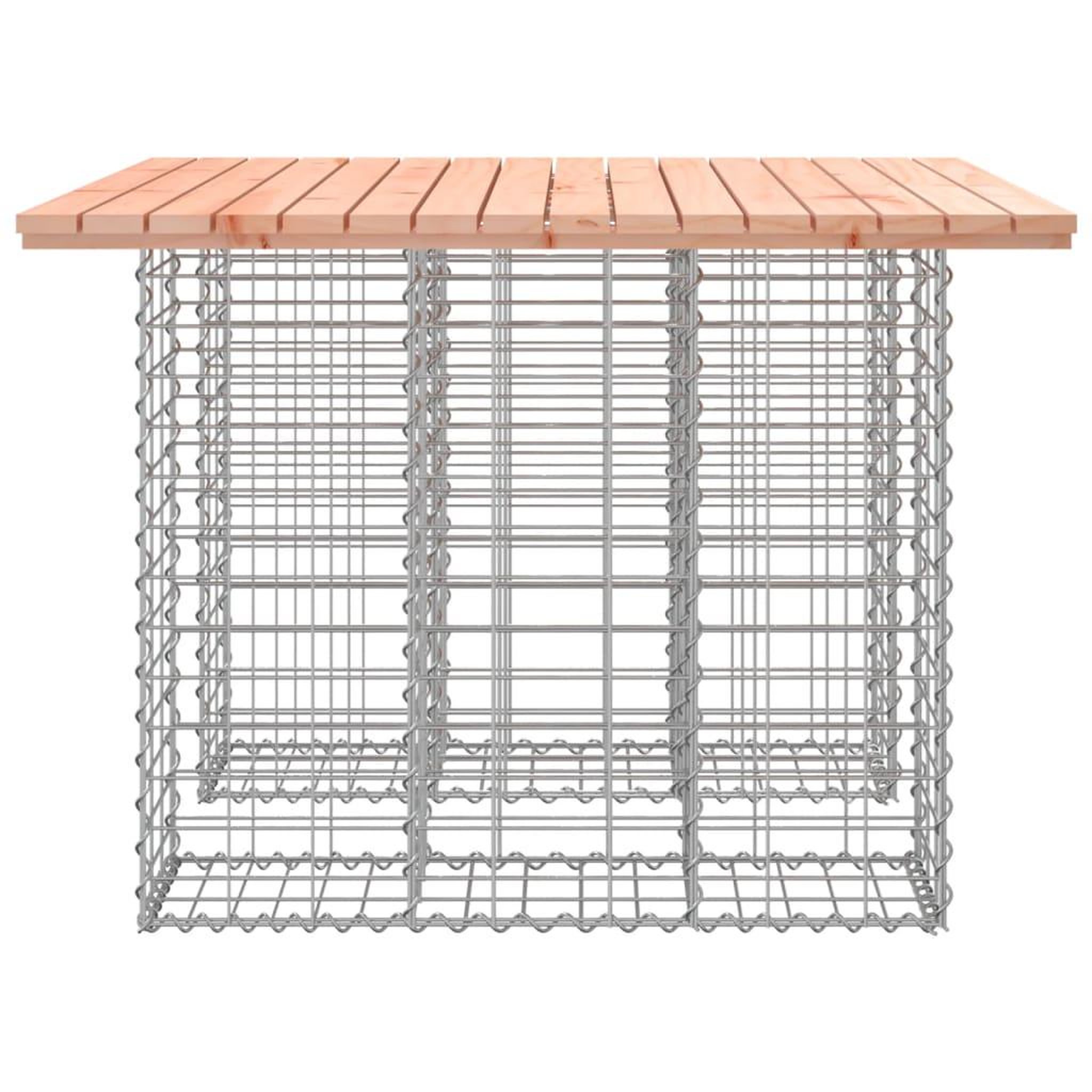 Voir la diapositive 4 : VIDAXL Banc jardin design gabion 100x102x72 cm bois massif de douglas