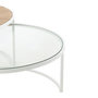 Voir la diapositive 4 : Paris Prix Lot de 2 Tables Basses Design  Lounge  91cm Blanc