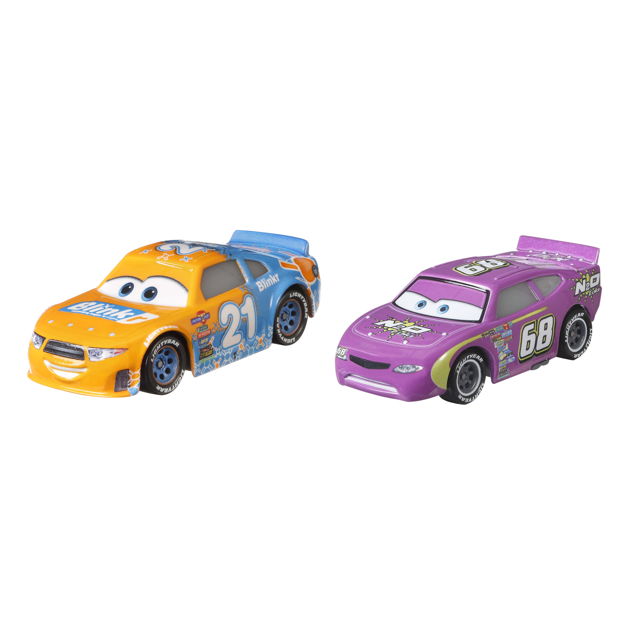 Voir la diapositive 1 : MATTEL Mattel Pack de 2 véhicules - Cars - Speedy Comet et Parker Brakeston