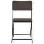 Voir la diapositive 3 : VIDAXL Chaises pliables de jardin lot de 4 PEHD et acier