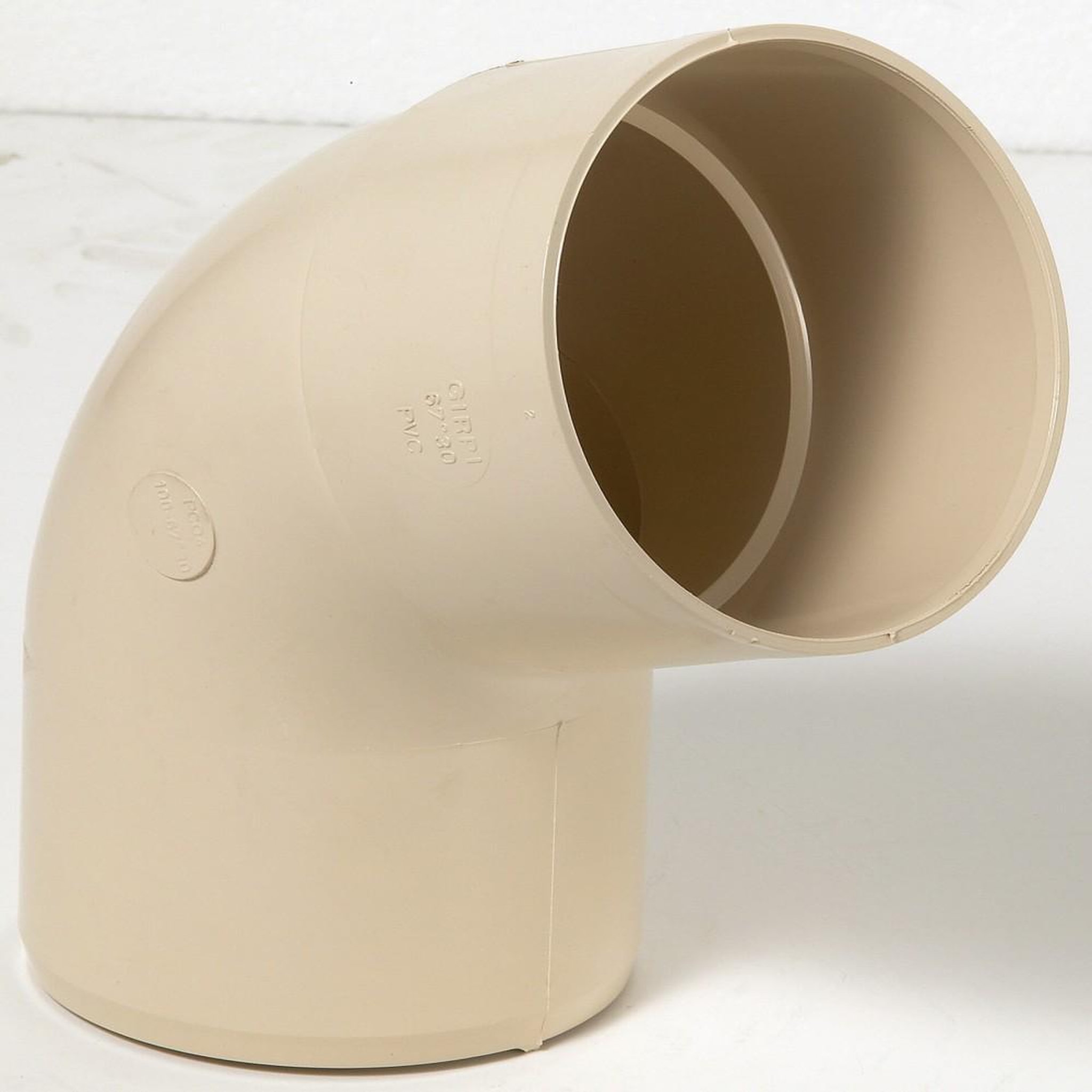 GIRPI Coude 67.3° pvc sable GIRPI, Dév.33 cm Diam.100 mm