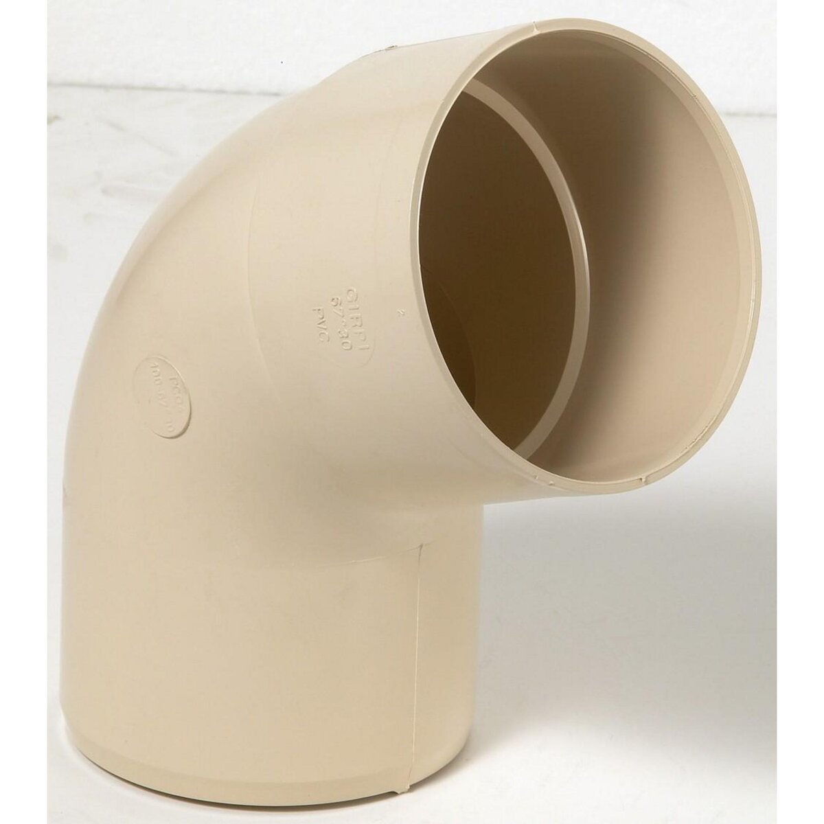 GIRPI Coude 67.3° pvc sable GIRPI, Dév.33 cm Diam.100 mm