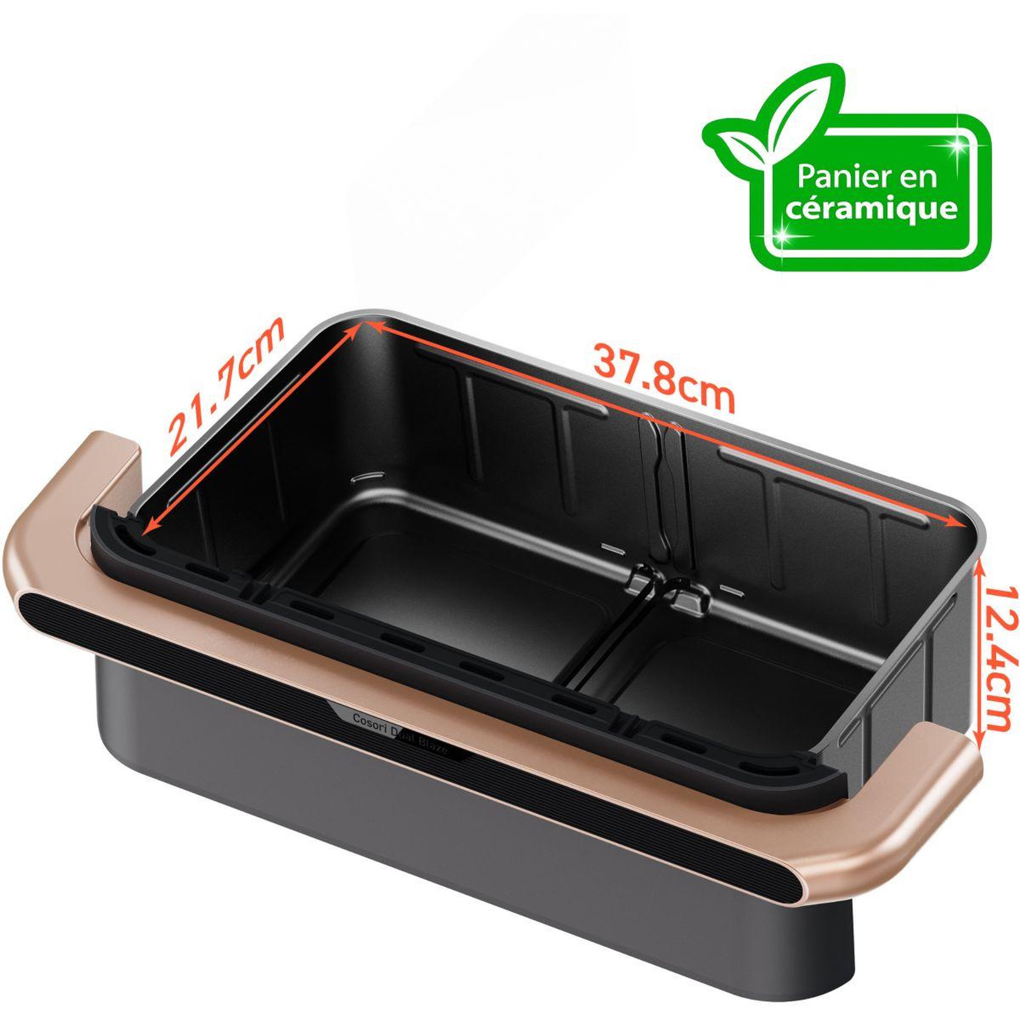 Voir la diapositive 3 : COSORI Friteuse sans huile twinfry pro ceramic kaapafcsseu0204a, 10 l, 4 résistances, panier céramique