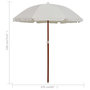 Voir la diapositive 6 : VIDAXL Parasol de jardin avec mat en acier 180 cm Sable