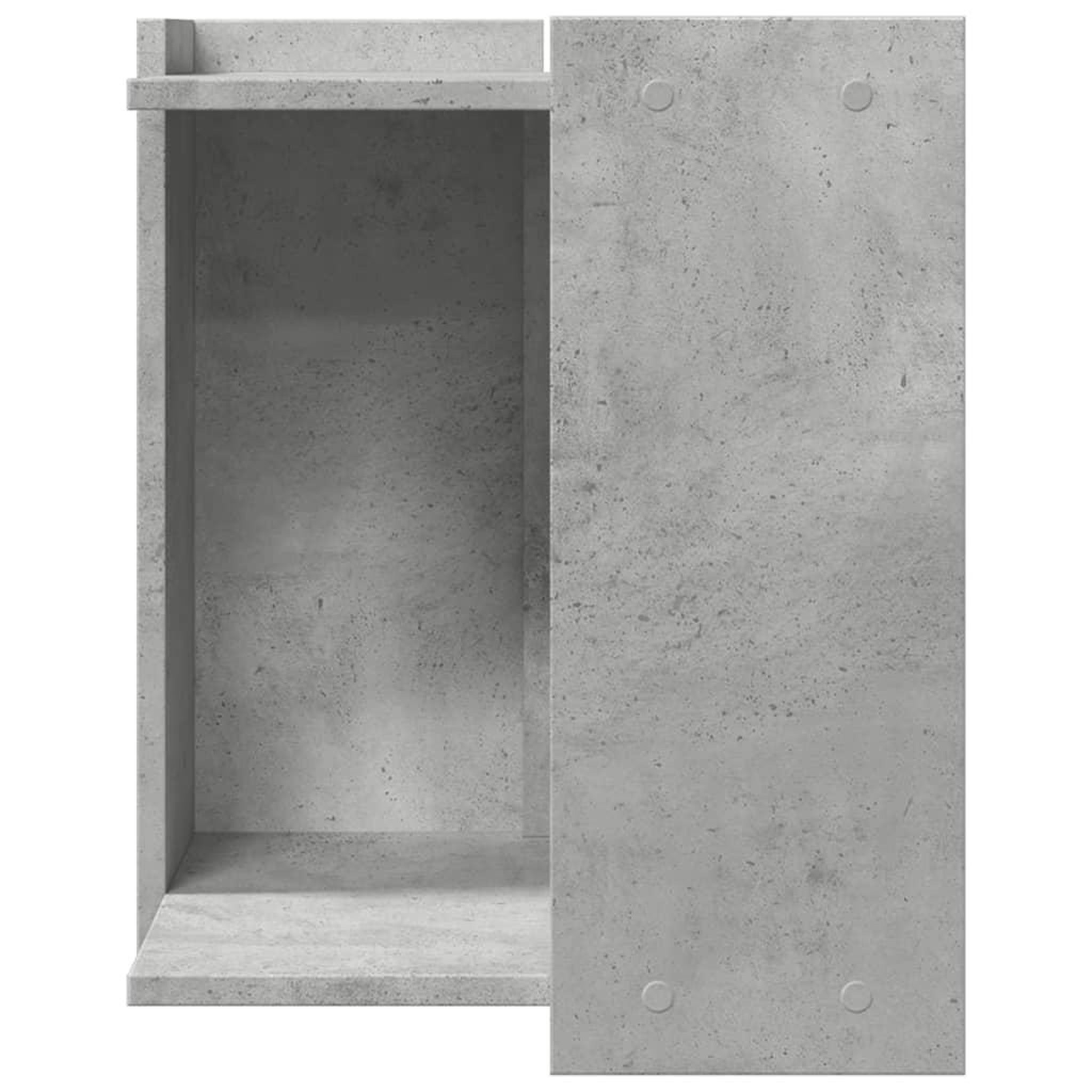 Voir la diapositive 4 : VIDAXL Meuble de bac a litiere pour chat gris beton bois d'ingenierie