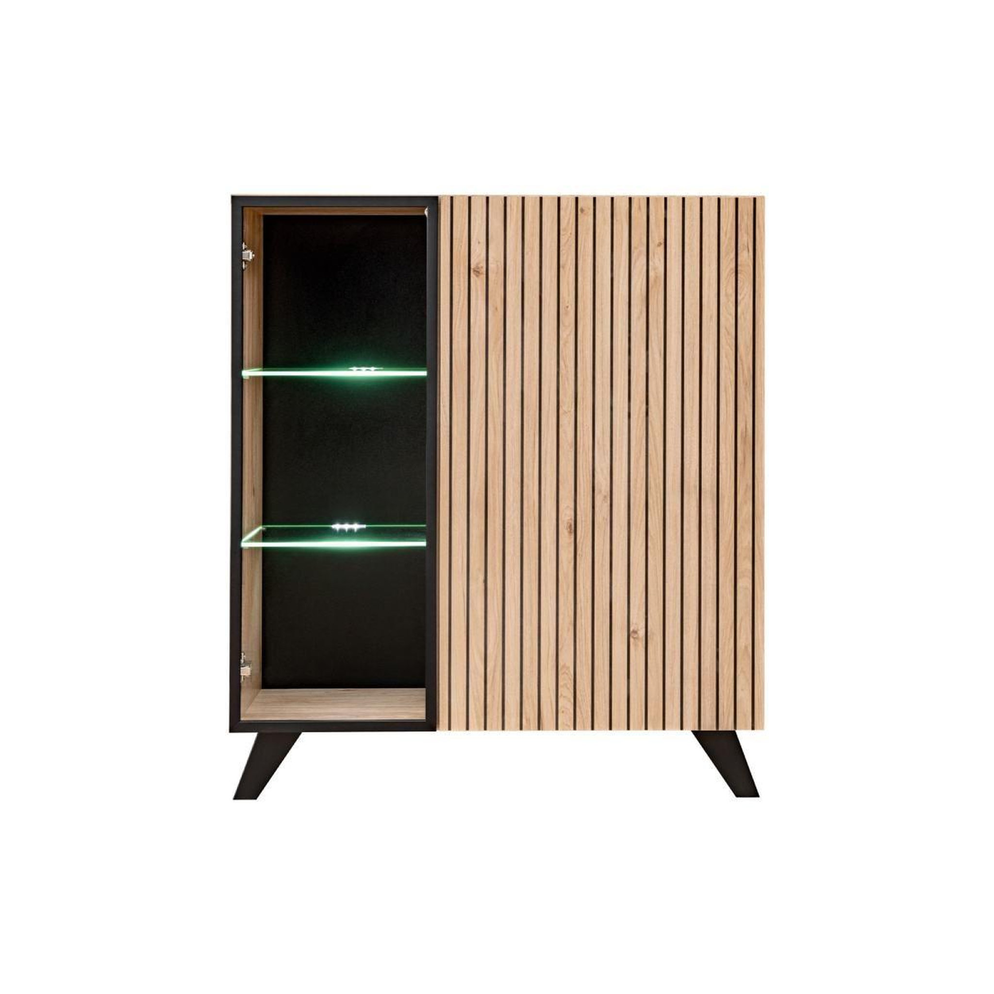 Voir la diapositive 6 : Paris Prix Ensemble meuble tv  liam  320cm naturel & noir