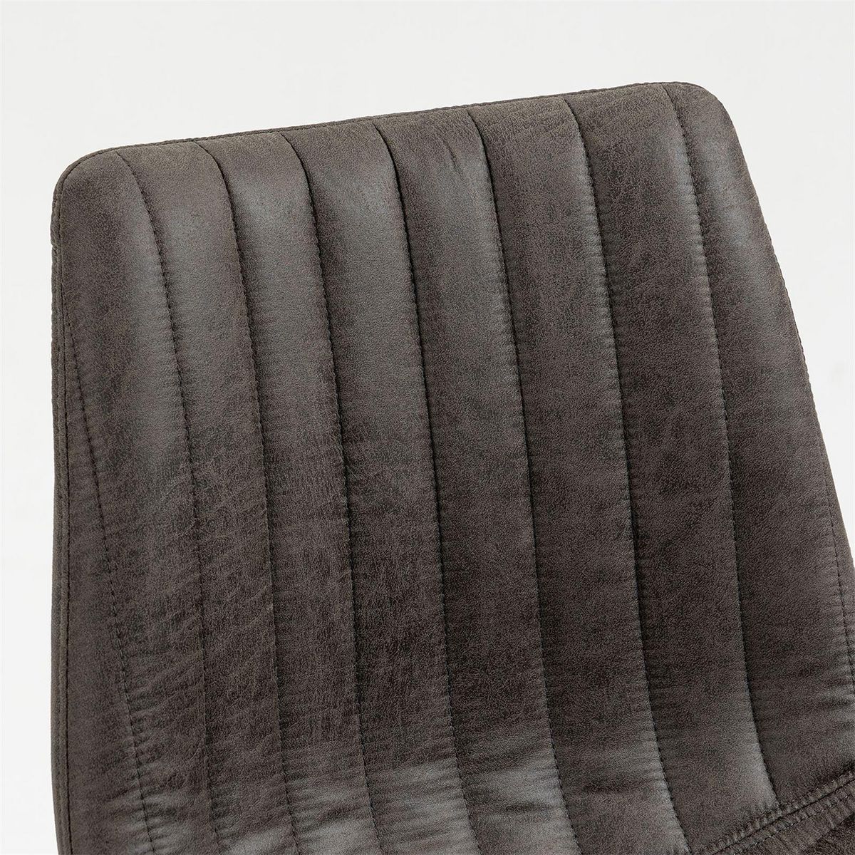 IDIMEX Lot de 2 tabourets de bar VENEZA en tissu suédine