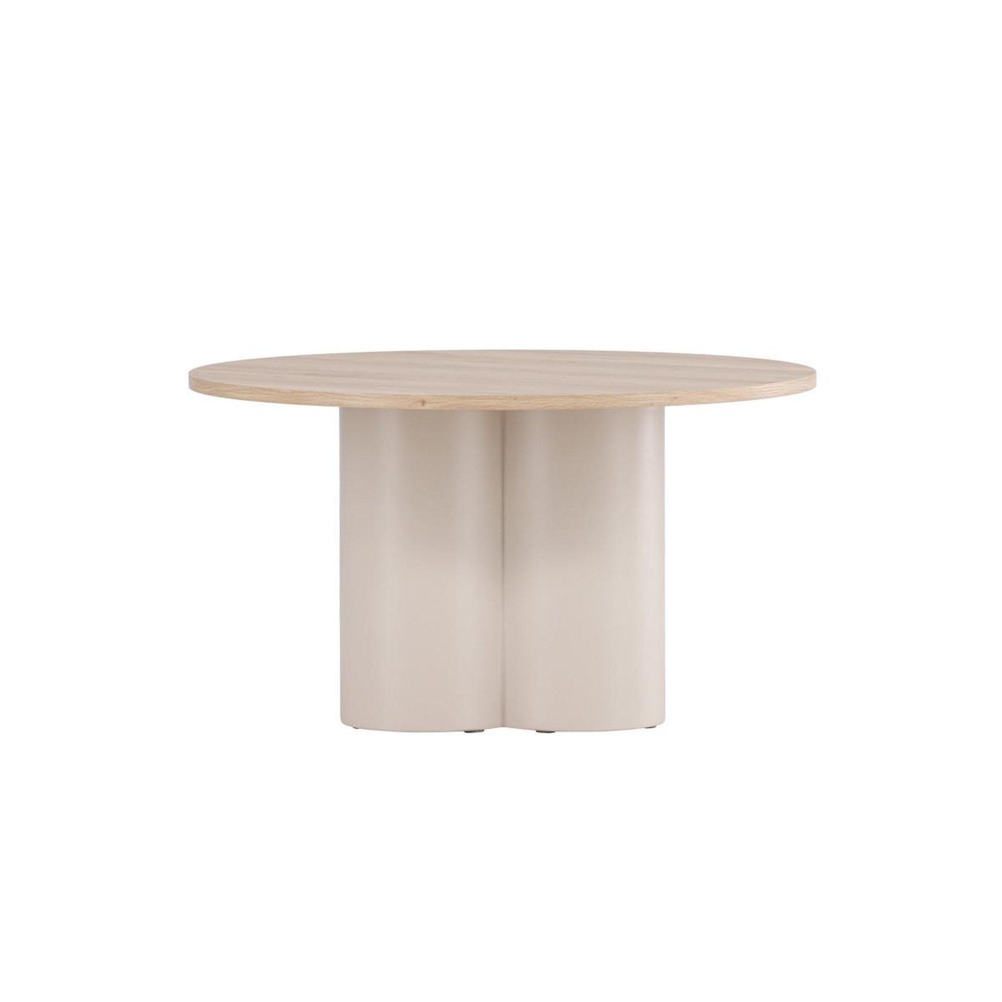 Voir la diapositive 3 : Paris Prix Table basse ronde  olivia  80cm beige & naturel
