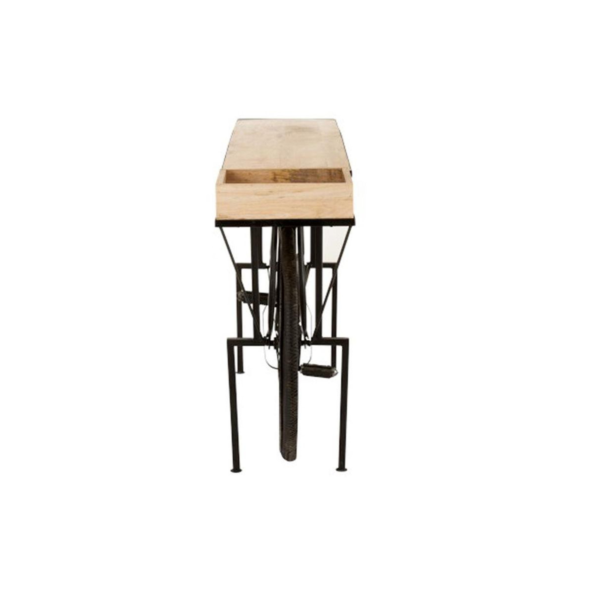 Voir la diapositive 3 : J-LINE Console en métal & bois  vélo  190cm noir