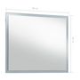 Voir la diapositive 6 : VIDAXL Miroir mural a LED pour salle de bains 80x60 cm