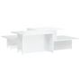 Voir la diapositive 2 : VIDAXL Tables basses 2 pcs blanc brillant bois d'ingenierie