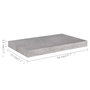 Voir la diapositive 6 : VIDAXL Etageres murales flottantes 4 pcs gris beton 50x23x3,8 cm MDF