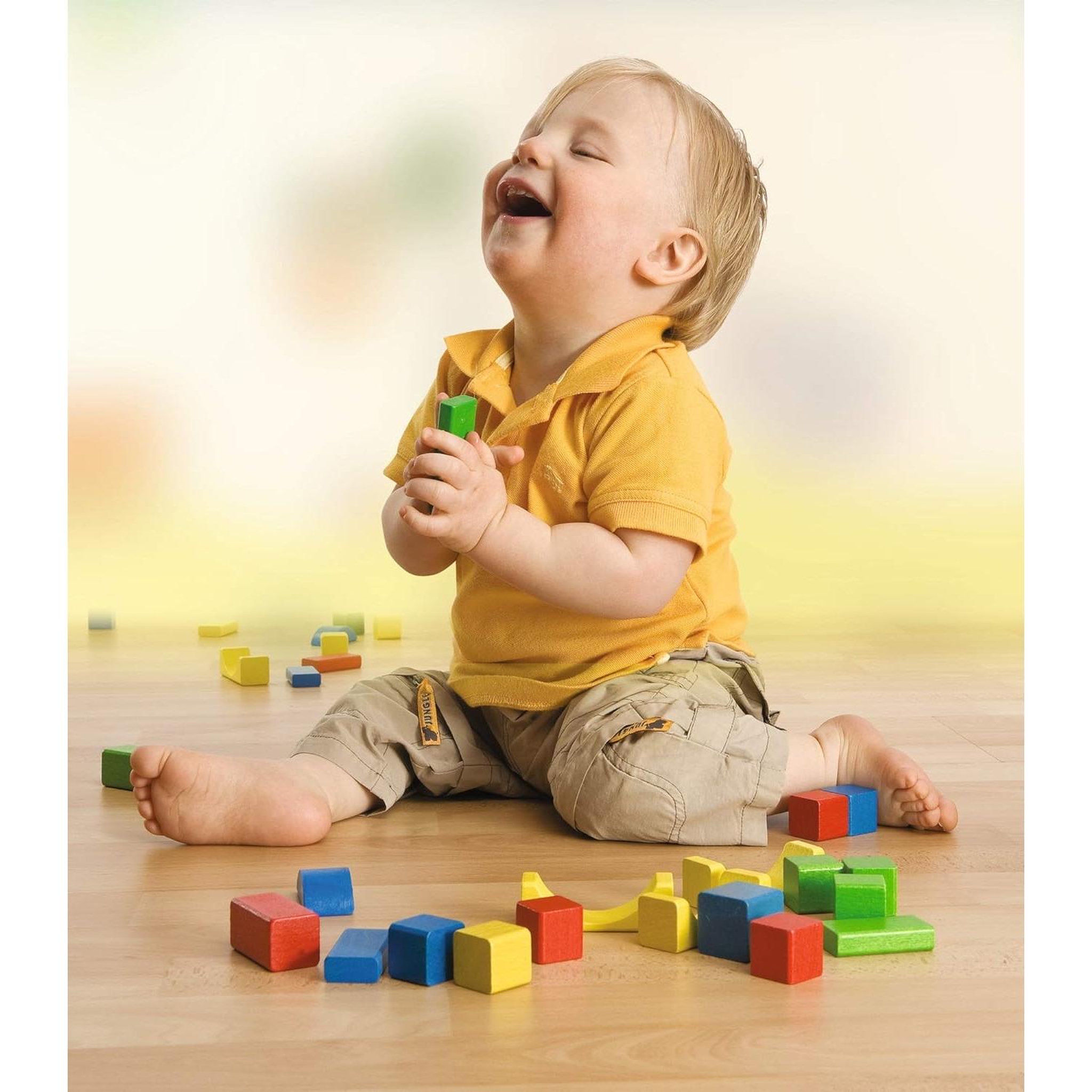Voir la diapositive 3 : Eichhorn Blocs de construction en bois 100 pcs