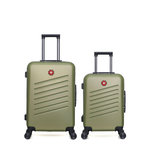 SWISS KOPPER SWISS KOPPER - LOT DE 2 - Valises weekend et cabine ZURICH. Coloris disponibles : Vert, Beige