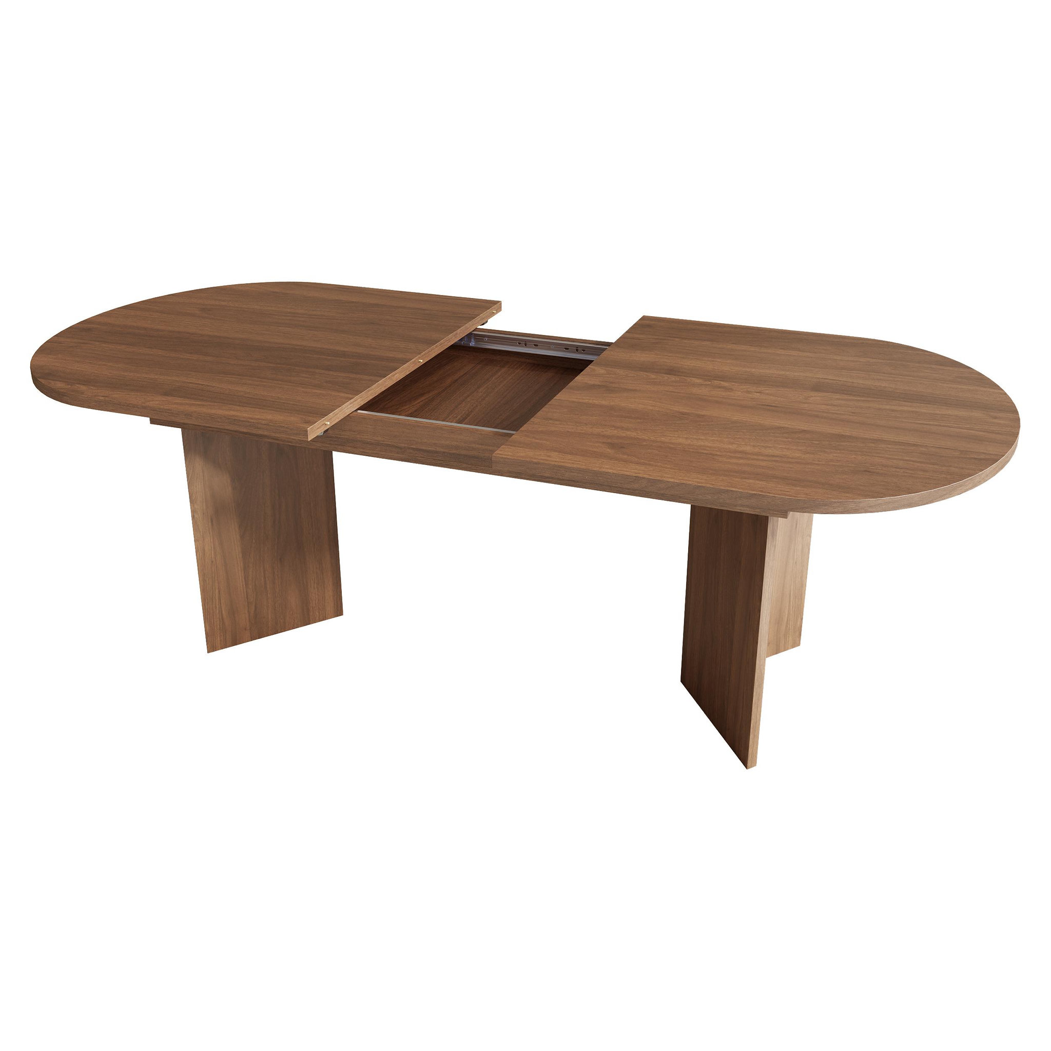 Voir la diapositive 5 : MERAX Table à manger extensible 160/200x90 cm pour 6-8 personnes avec plateau épais