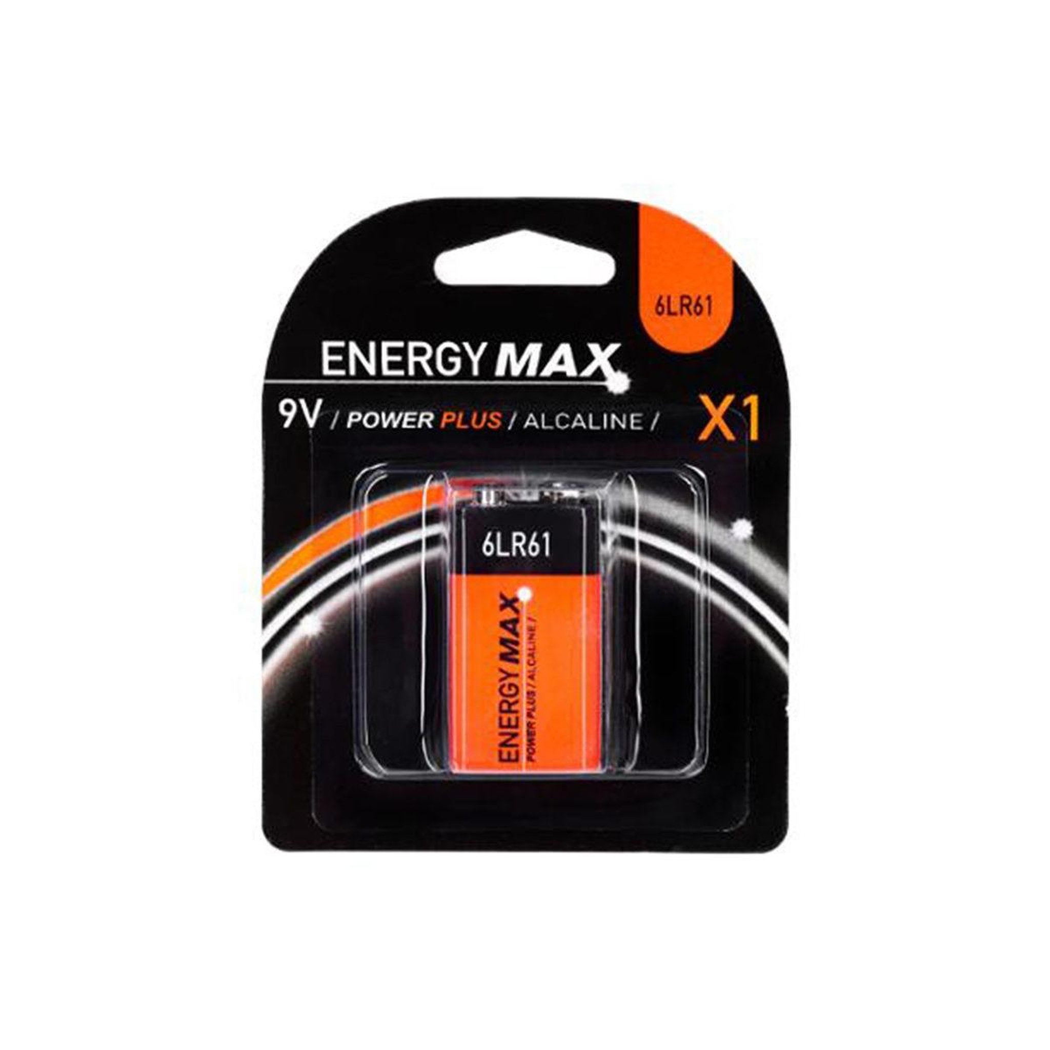 ENERGY MAX Pile 6LR61  Alcaline  4cm Orange