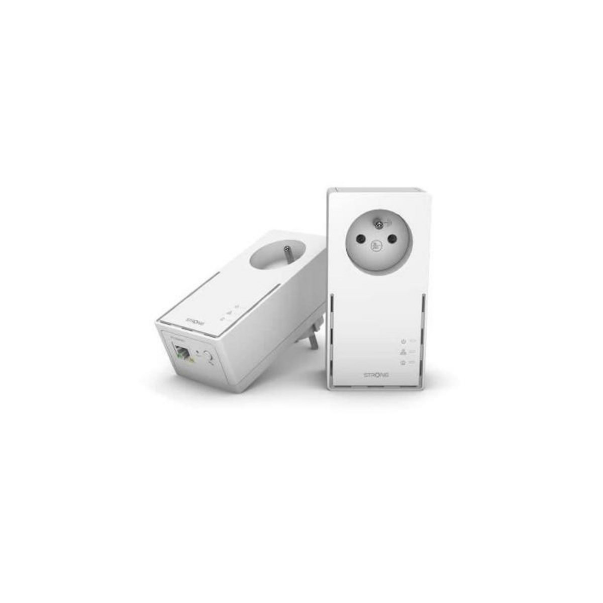 Strong Kit CPL - STRONG - Powerline 1000 Duo - Prise Filtrée - 2 Adaptateurs - Haut débit jusqu'a 1000 Mbit/s
