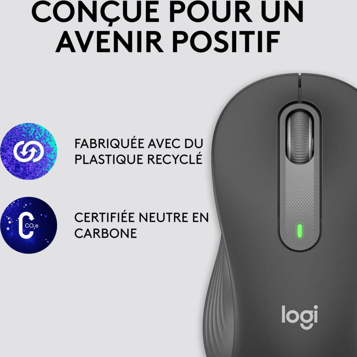 Logitech Souris sans fil Signature M650 L Left Graphite