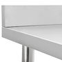 Voir la diapositive 5 : VIDAXL Table de travail de cuisine avec dosseret 60x60x93 cm Inox
