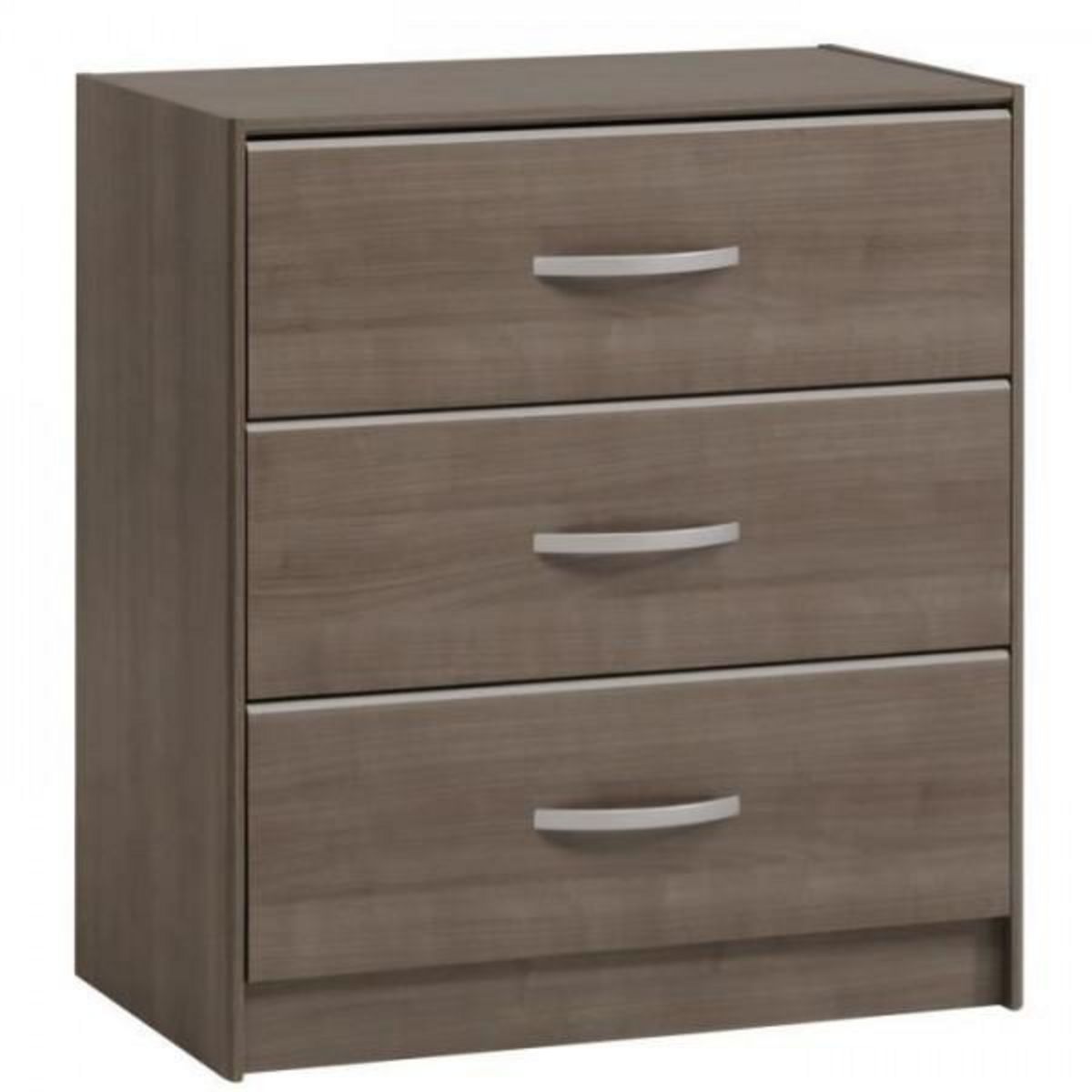 PARISOT PARISOT Chambre complete adulte - Contemporain - Décor noyer silver - l 140 x L 190 cm - YSA