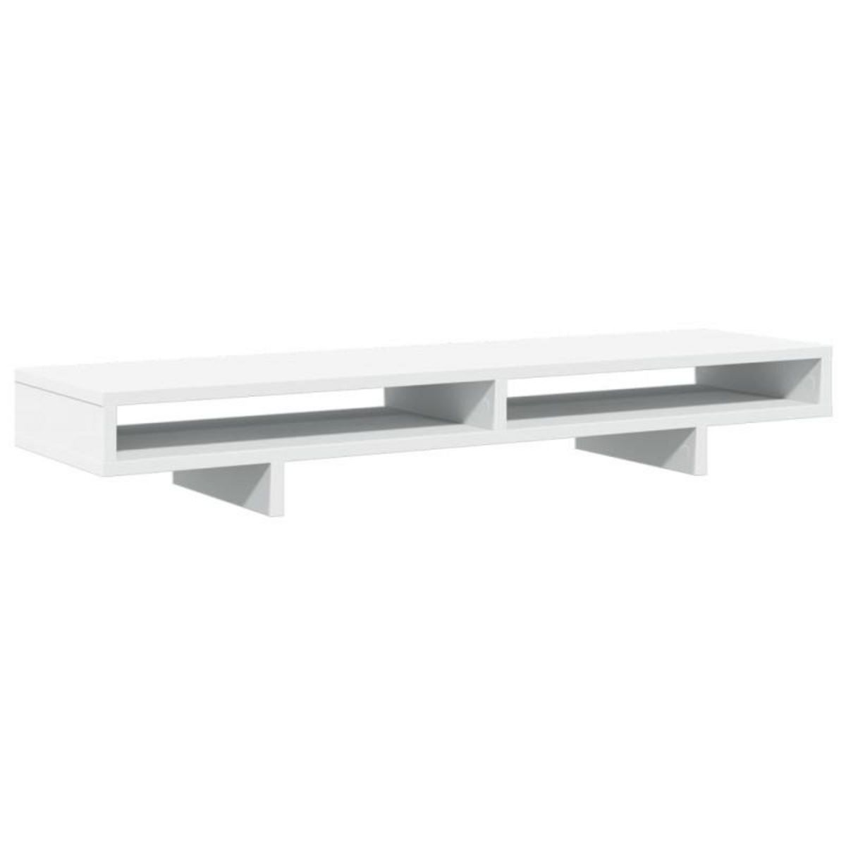 VIDAXL Support de moniteur blanc 100x27x15 cm bois d ingénierie