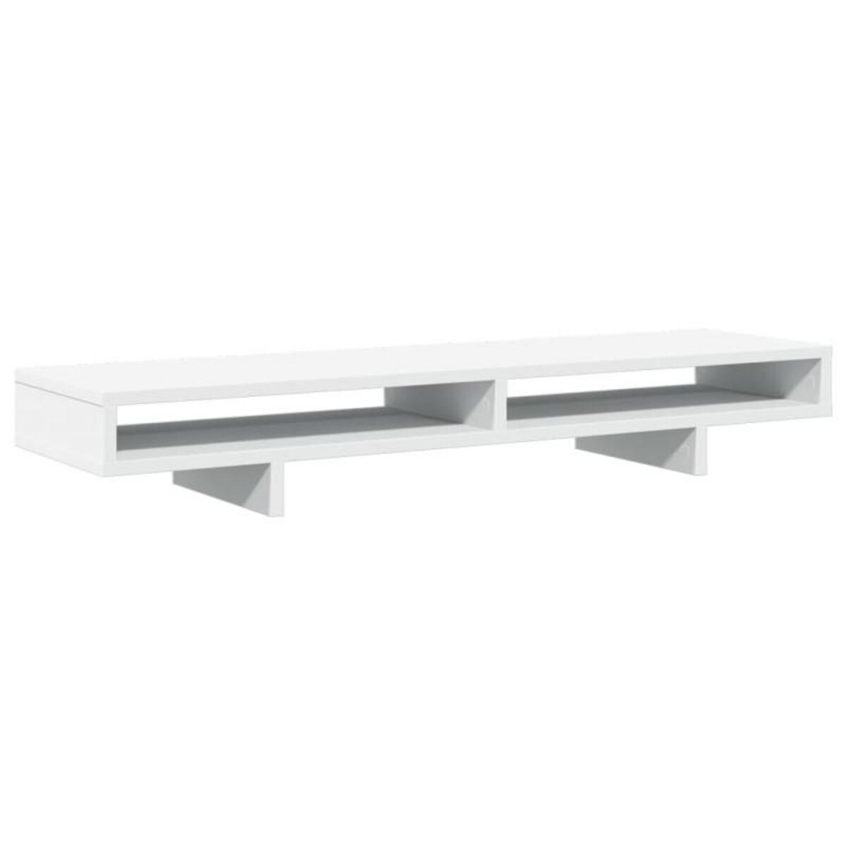 VIDAXL Support de moniteur blanc 100x27x15 cm bois d ingénierie