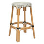Voir la diapositive 1 : ATMOSPHERA Tabouret de Bar Bistrot en Rotin  Trecia  66cm Blanc