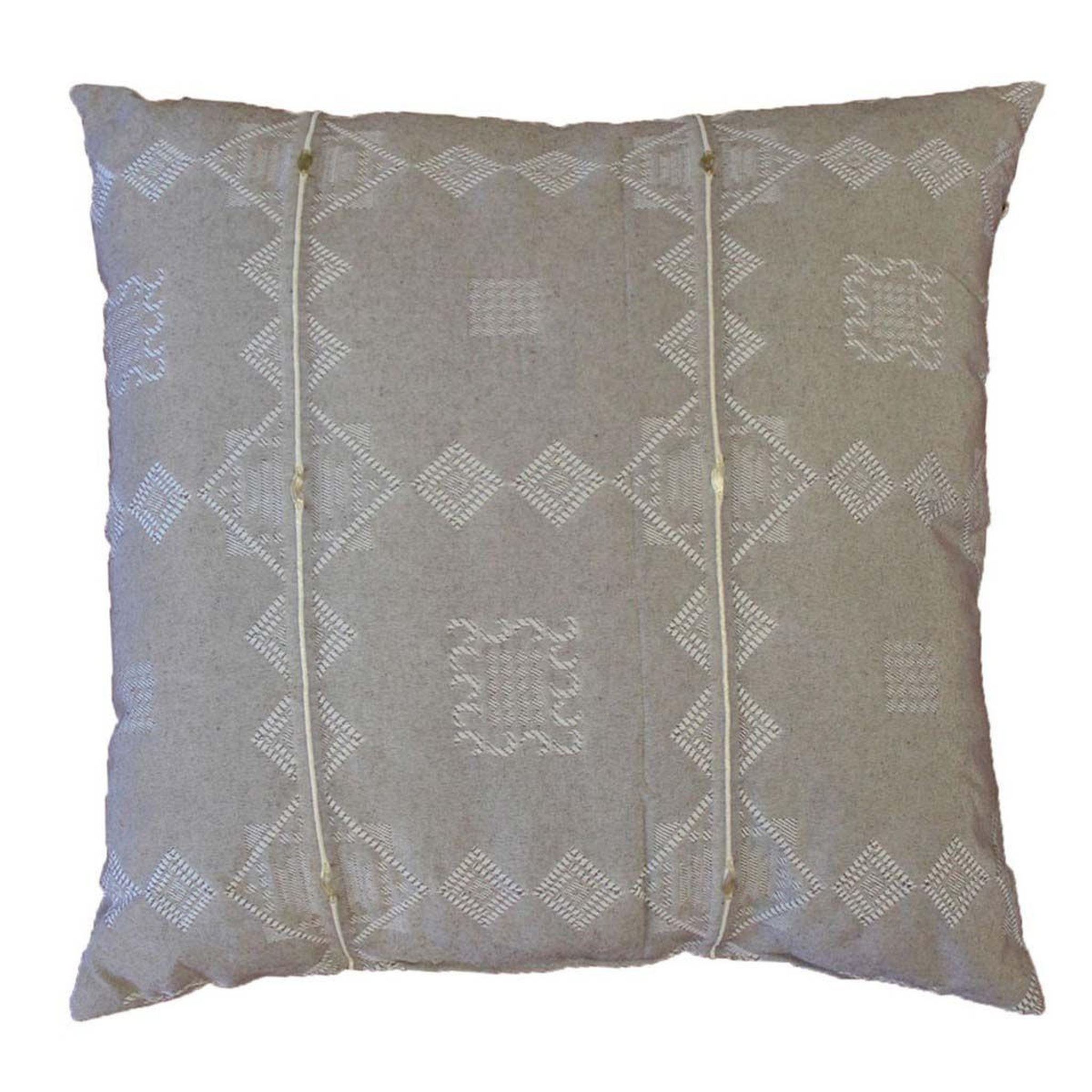 Douceur d'Intérieur Coussin déco jacquard  mathis  40x40cm noisette
