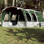 VIDAXL Tente familiale tunnel 8 personnes vert impermeable