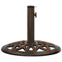 Voir la diapositive 2 : VIDAXL Socle de parasol Bronze 40x40x32 cm Fonte