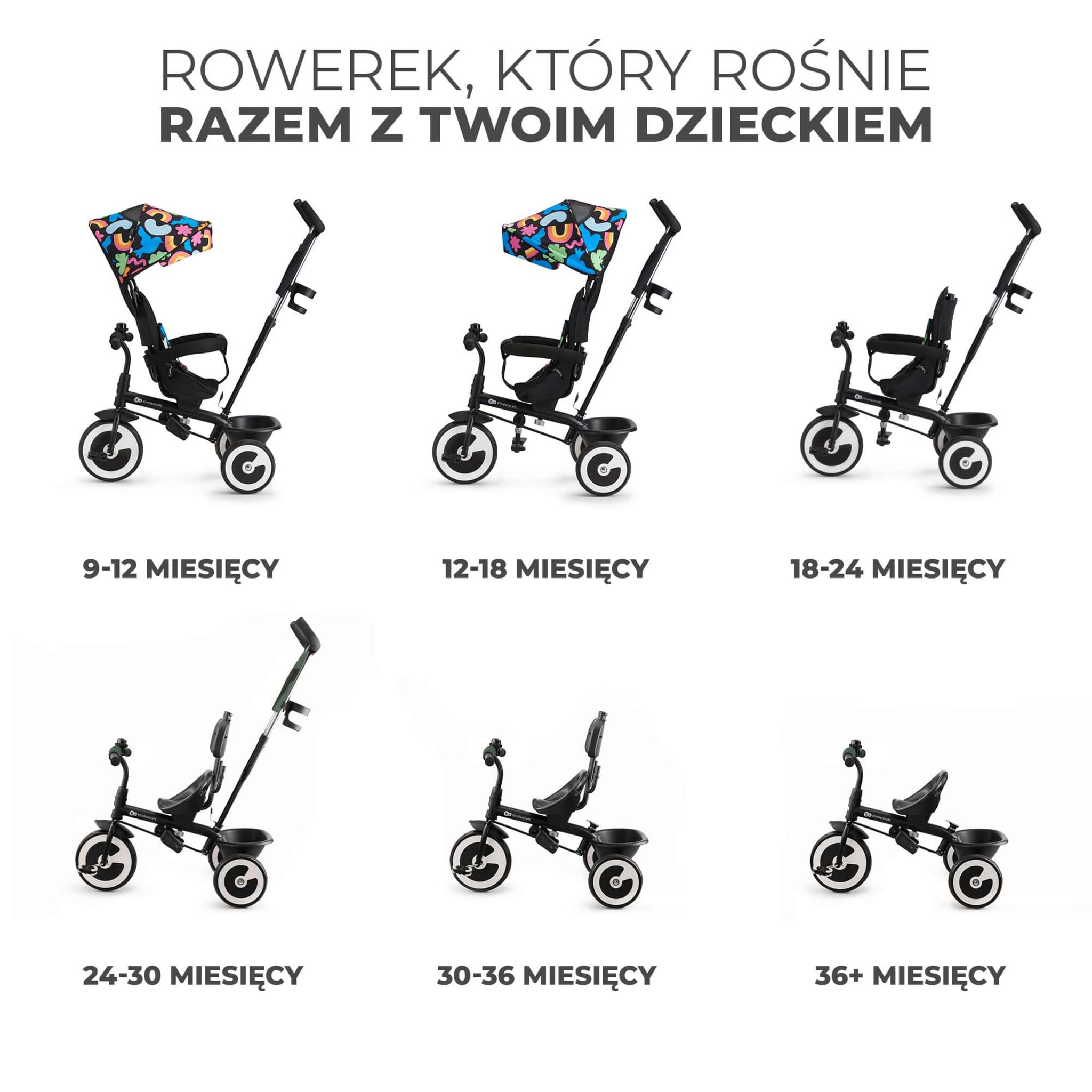 KINDERKRAFT Tricycle Aston bébé