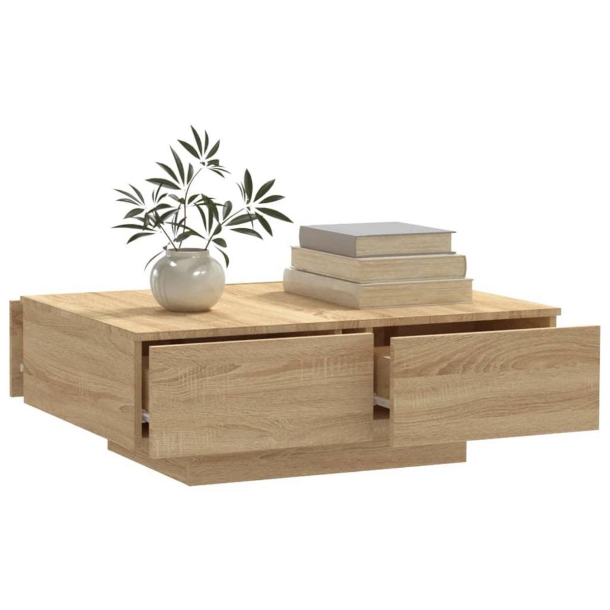 VIDAXL Table basse chene sonoma 90x60x31 cm bois d'ingenierie