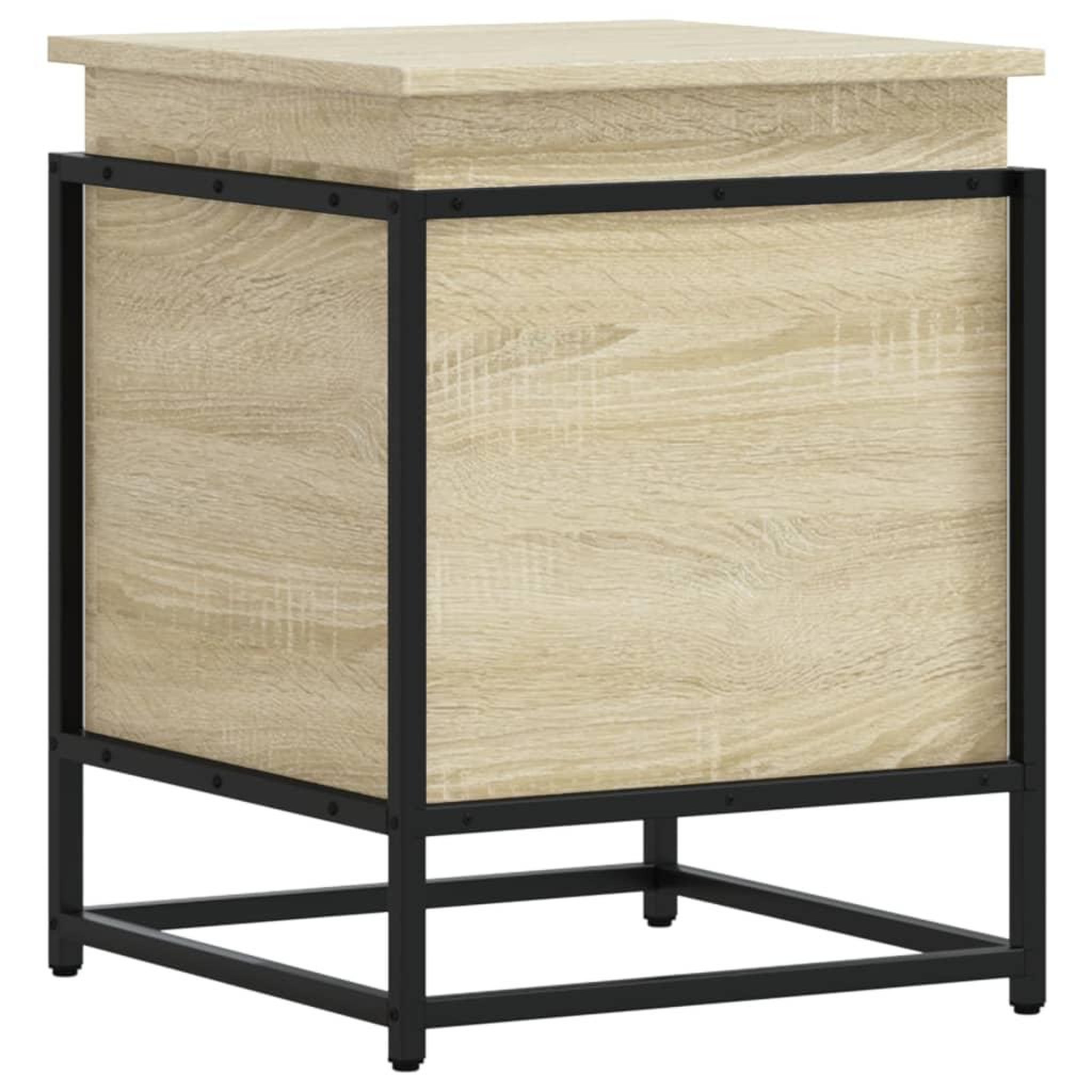 Voir la diapositive 2 : VIDAXL Boîte de rangement avec couvercle chene sonoma bois ingenierie