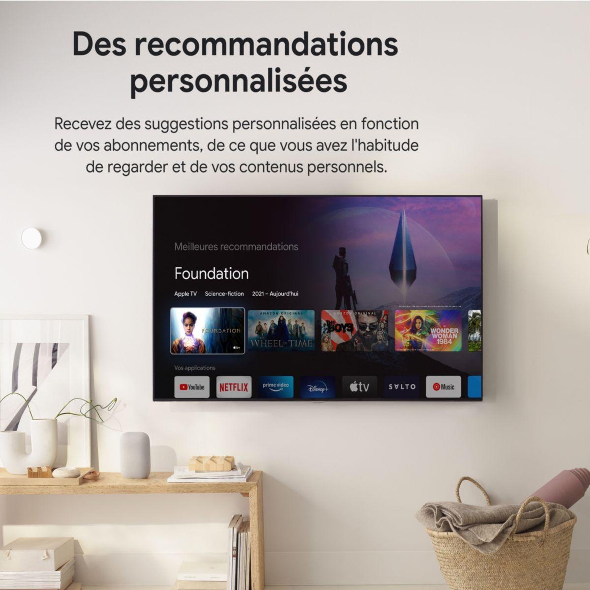 Voir la diapositive 3 : GOOGLE Passerelle multimédia Chromecast HD avec Google TV