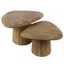 Voir la diapositive 2 : LISA DESIGN Dayo - lot de 2 tables basses gigognes - en bois massif de manguier - 93 et 76 cm