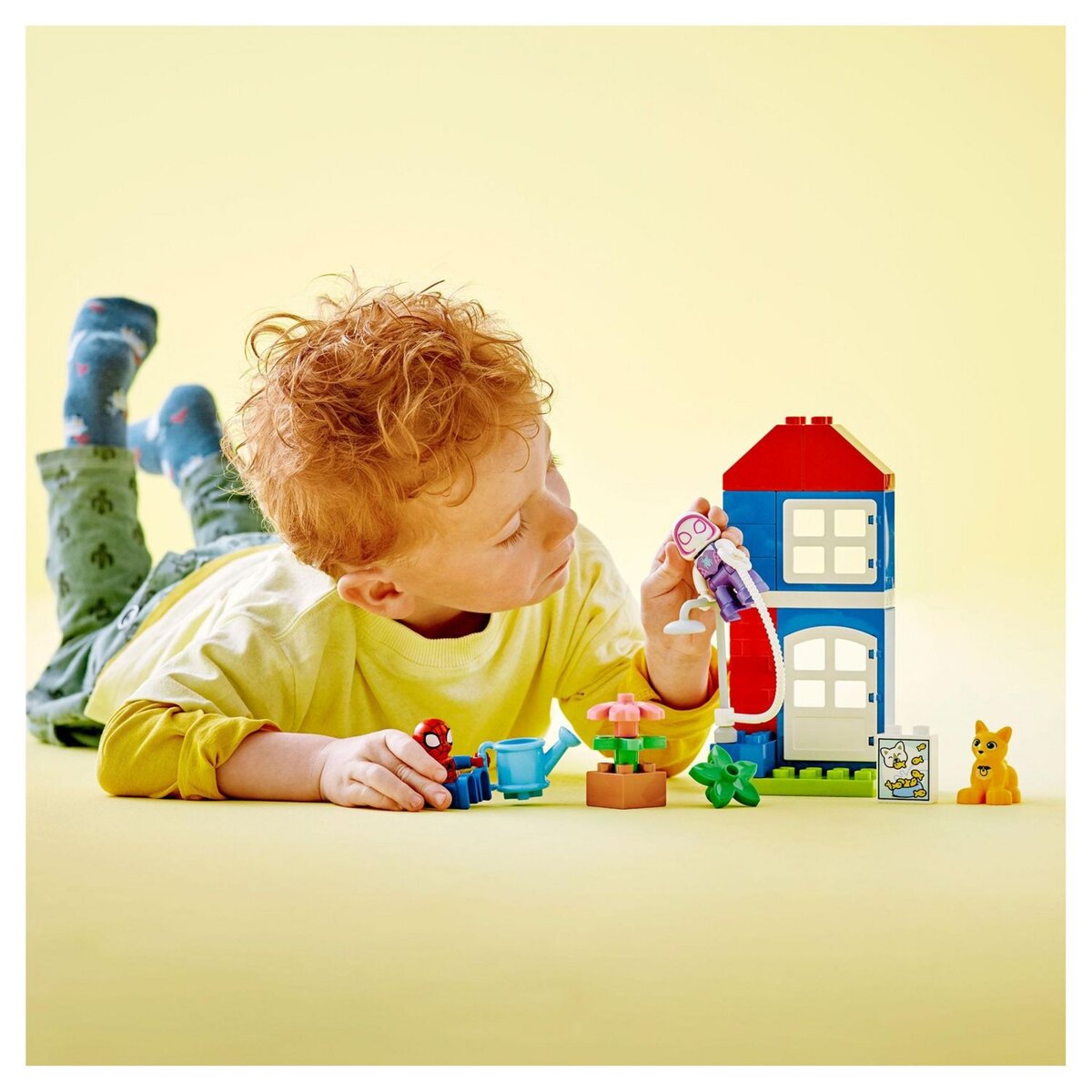 LEGO Marvel Super Heros 10995 La maison de Spider Man, Jouet Enfants 2 Ans, Spidey et ses Amis