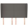 Voir la diapositive 3 : VIDAXL Tete de lit avec oreilles Gris 147x23x118/128 cm Similicuir