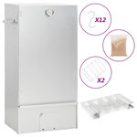 VIDAXL Fumoir a four a BBQ generateur de fumee froide acier galvanise